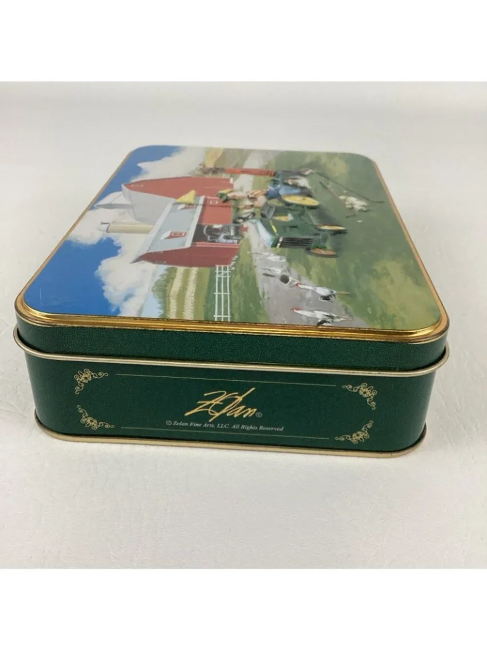 John Deere Golf Collector Tin Gift Set Logo Golf Balls Divot Tool Tees Zolan